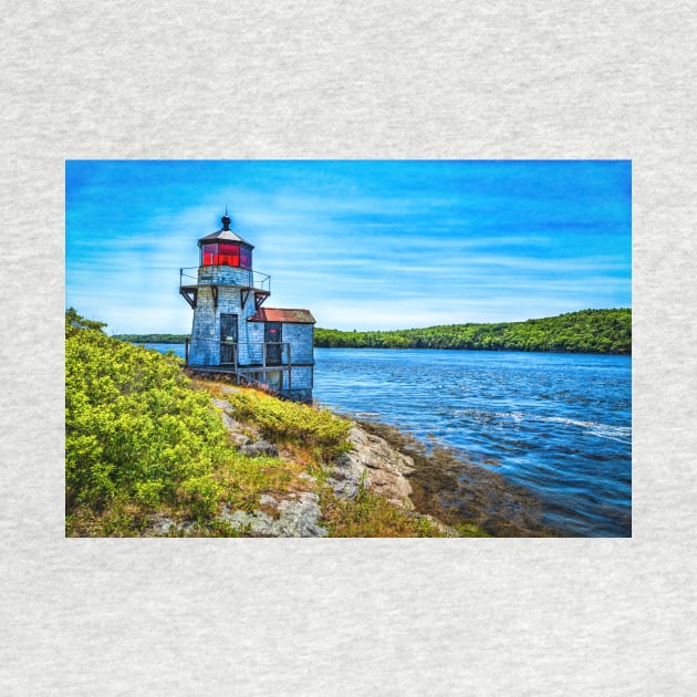 Squirrel Point Light Arrowsic Maine by Gestalt Imagery